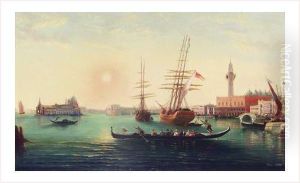 Gondoles Sur Le Grand Canal A Venise by Xavier Sager