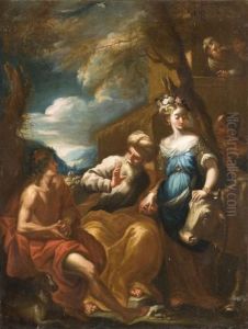 Scene Mythologique by Giovanni Camillo Sagrestani