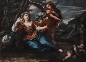 Agar E L""angelo by Giovanni Camillo Sagrestani