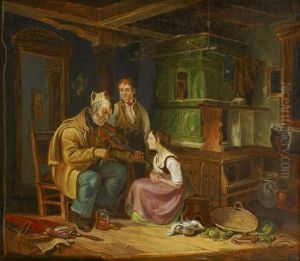 "besuch Des Geigenspielers" by Gottfried Hermann Sagstatter