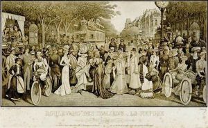 Boulevard Des Italiens by Louis Ernest Lesage Sahib