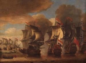 The Battle Of Sole Bay by Isaac Sailmaker