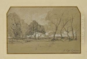 Le Paysage Aux Arbres by Jean Aime Saint-Cyr Girier