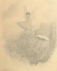 The Fairy Upon A Toadstoll by Charles Prosper Sainton