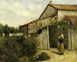 Farmstead In Spain by Casimiro Sainz Y Sainz