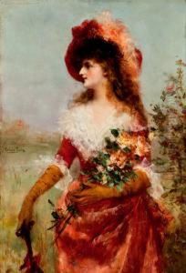 Dama Con Flores by Emilio Sala y Frances