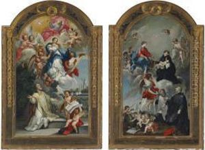 The Vision Of St. Philip Neri by Antonio Salas