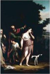 Figures Sheltering In A Landscape by Antonio Salas