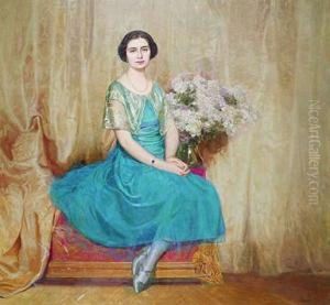 Retrato De Dama by Elias Salaverria Inchaurrandieta