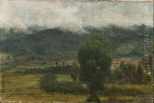 Paisaje Con Prados Y Niebla Paisaje Con Prados Y Niebla