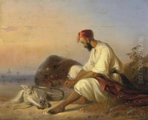 Arab With His Horse
