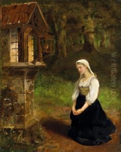 Betendes Madchen by Hubert Salentin