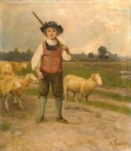 The Shepherd Boy by Hubert Salentin