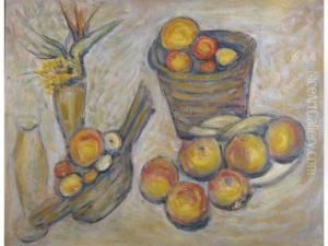Vases, Seau Et Coupes De Fruits by Jeanne Saliceti
