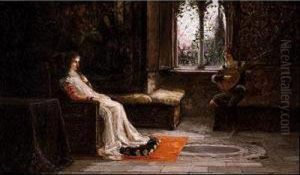 Escena Medieval by Agustin Salinas Y Teruel
