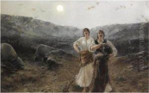 Mujeres A La Luz De La Luna (women By Moonlight) by Agustin Salinas Y Teruel