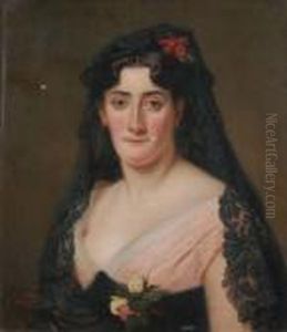Ritratto Di Spagnola Con Mantilla