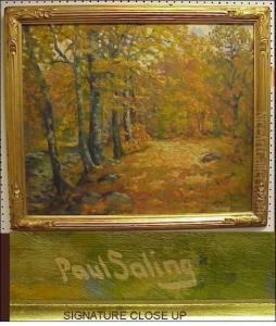Autumnal Landscapewith Trees Lining Pathway by Paul Saling