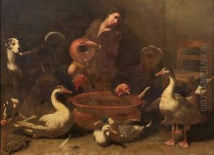 Giovane Che Versa L'acqua In Un Bacile by Tommaso Salini (Mao)