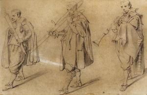 Three Standing Misicians by Antonius Sallaert