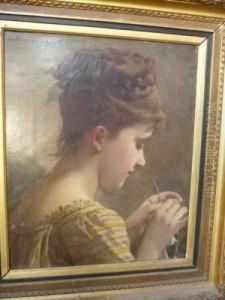 La Crocheteuse by Jules Salles-Wagner