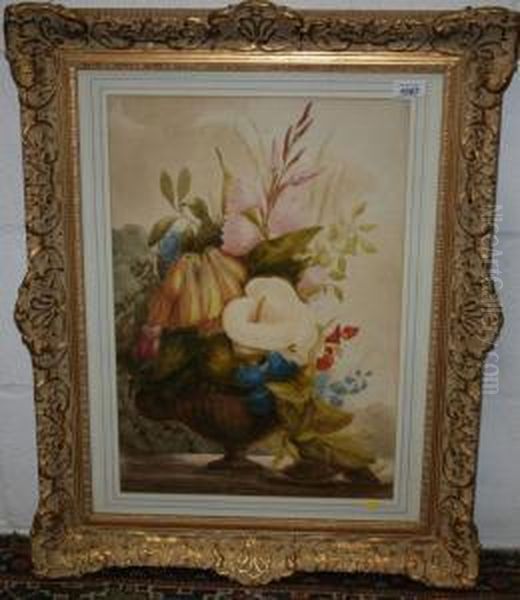 Still Life Of Flowers In An Urn - view 1
