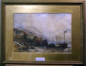 Kustlandskap. by John Francis Salmon