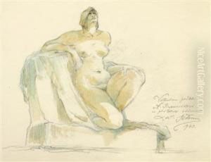 A Study Of A Nude by Ladislav Saloun
