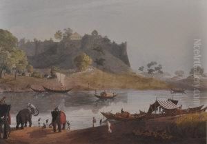 Ruins Of The Fort At Juanpore, 
River Goomtee, 
India