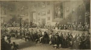The Waterloo Banquet At Apsley House by John William Salter