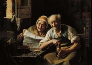 At The Breakfast Table by Pietro Saltini