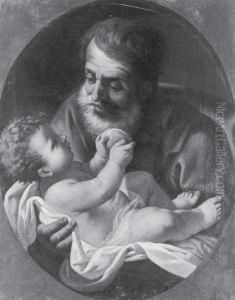 San Giuseppe E Il Bambino by Pietro Saltini