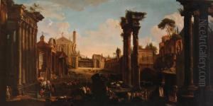 Veduta Di Campo Vaccino by Alessandro Salucci