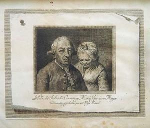 Trampantojo Con Retrato De Pedro Salvador Carmona Y Maria Garcia, Su Mujer