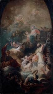 Apotheose D'un Saint, Dans Un Arc Cintre
