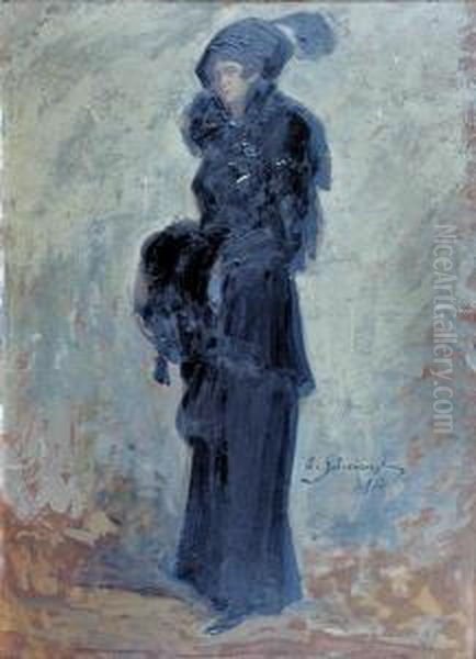 Portret Kobiety W Czarnej Sukni - view 1