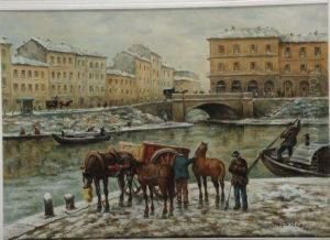 Veduta Invernale Di Canale Veduta Invernale Di Canale