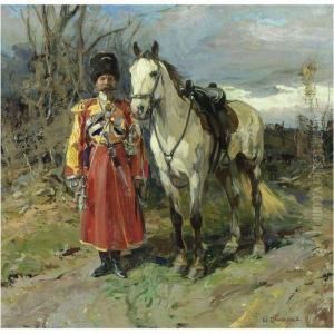 The Personal Life-guard To The Tsar by Nikolai Semenovich Samokish