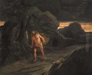 Figura Sotto La Tempesta by Francesco Sampietro