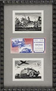 Crusader In Armor And Armored Car, Group Of 2 by Earl Edward Sanborn