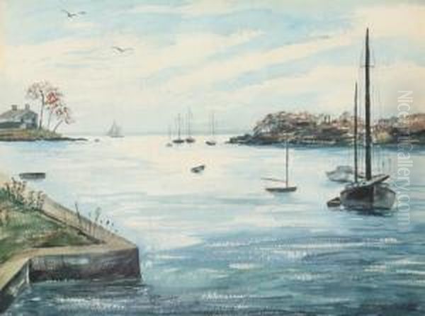 Sailboats In Cove - view 1