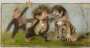 Personajes Caricaturescos by Francisco Sancha y Lengo