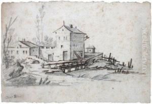 Chateau De Vignoble Pres D'un Pont by George (nee Dupin) Sand