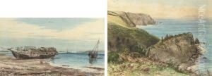 On The Cliffs, Devon by Henry Sandercock