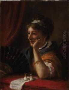 Dam I Teaterloge by Robert Sanderson