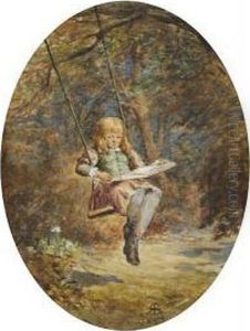 Reading In The Garden by Robert Sanderson
