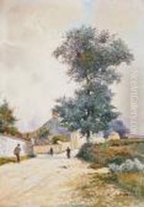 Rue De Village by Henry John Sandham