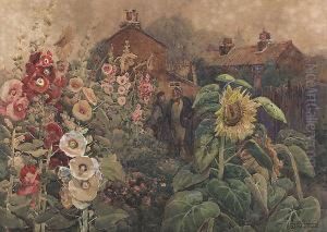 The Flower Garden by Henry John Sandham