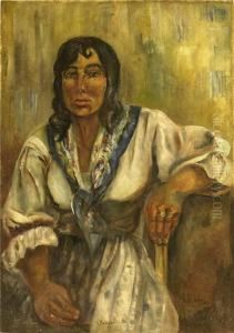 Bildnis Der Senora Carmen Cardenal Aus San Gervasio-mexico by Mathias Sandor
