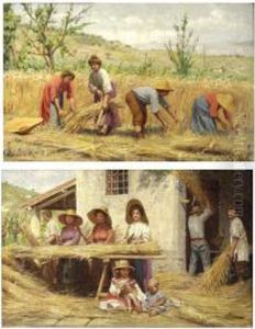 La Raccolta Del Grano by Giovanni Sandrucci